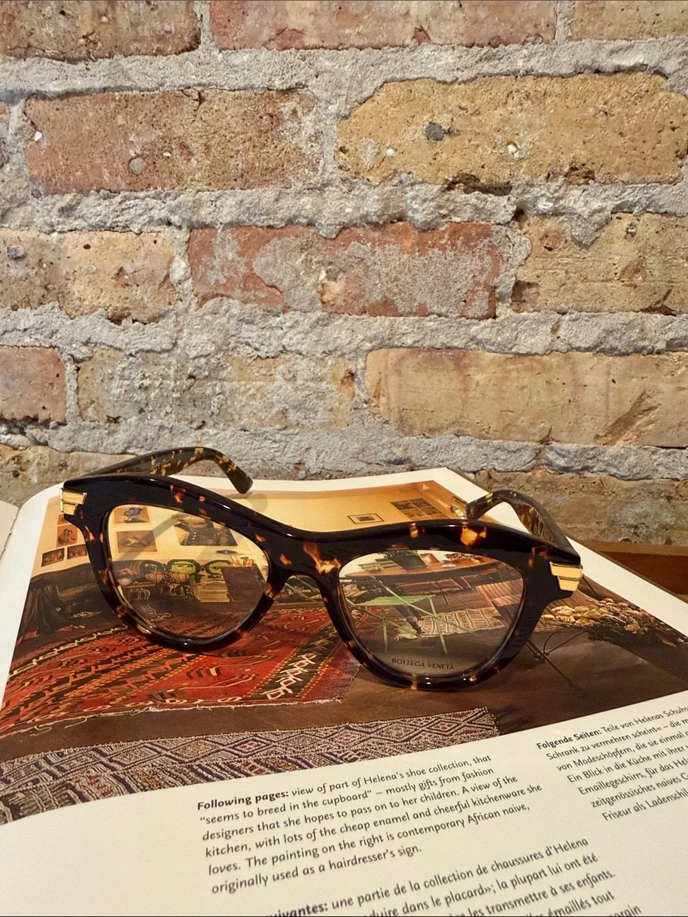 Bottega Veneta BV1105O 002 Havana Frames Eyeglasses Authentic NWOT